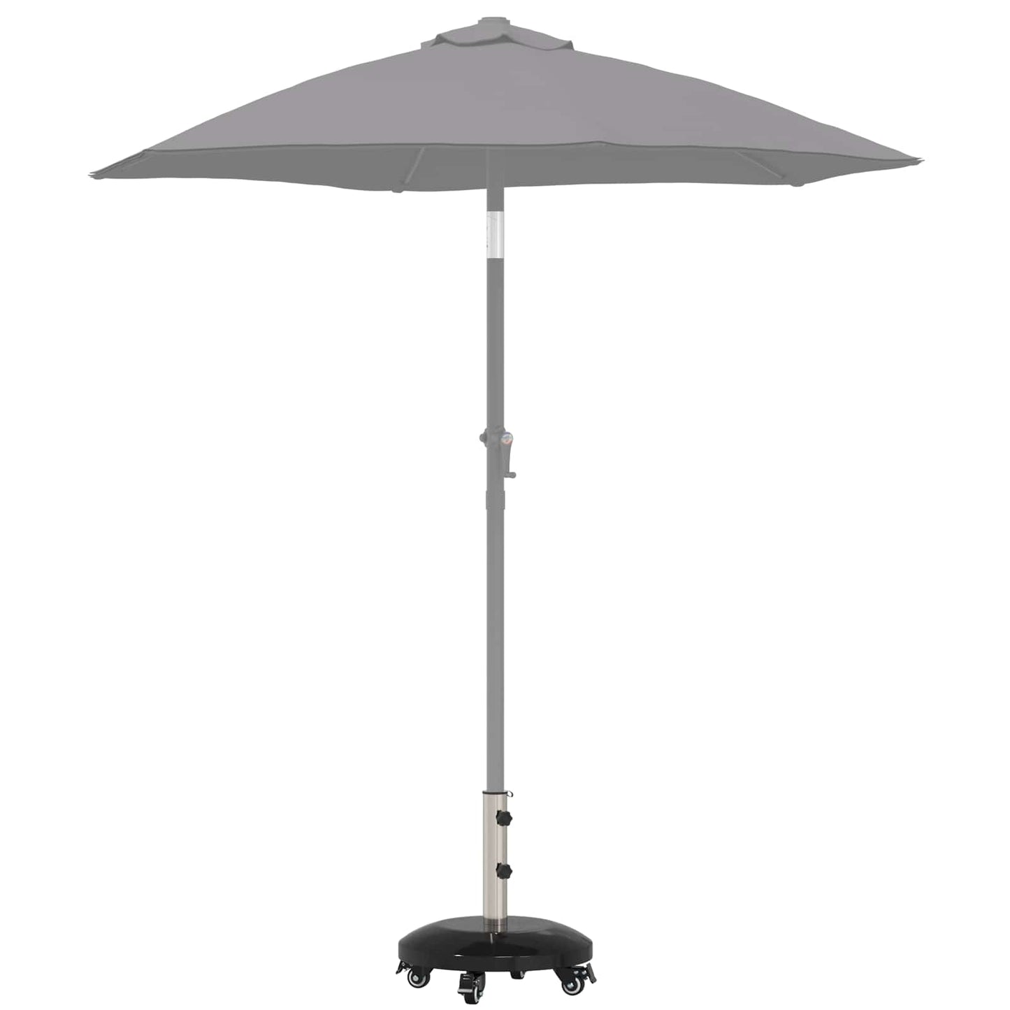 Granite Parasol Base with Wheels for 40-50 mm Pole 29 kg Black