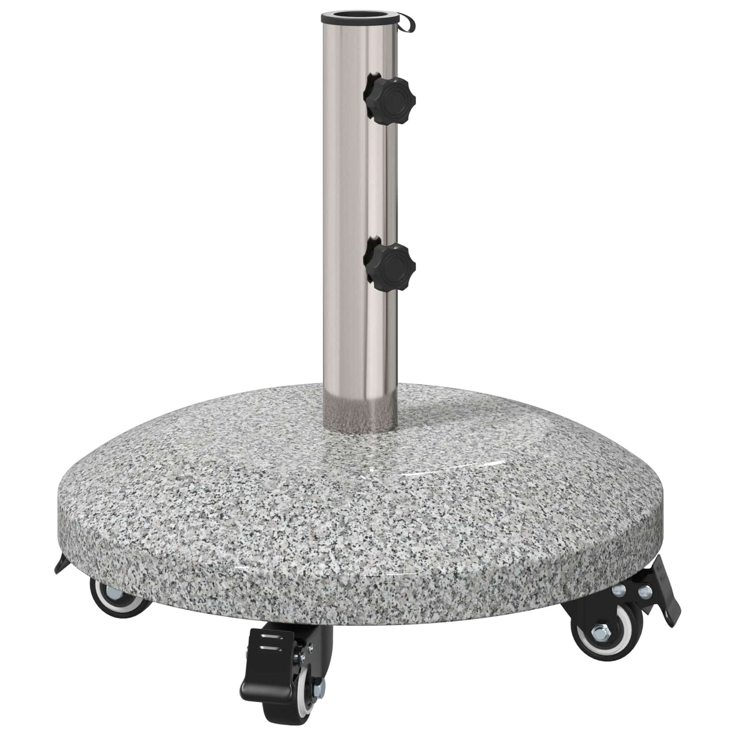 Granite Parasol Base with Wheels for 4-5 cm Pole 27.2 kg Grey