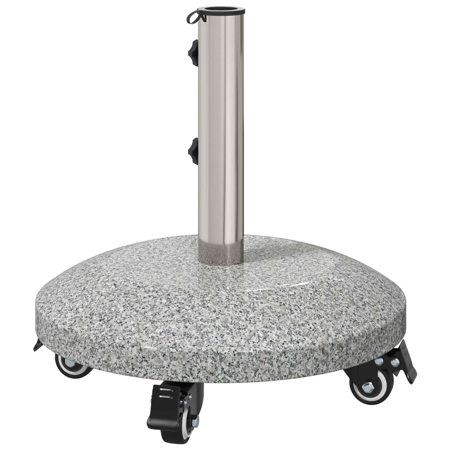 Granite Parasol Base with Wheels for 4-5 cm Pole 27.2 kg Grey