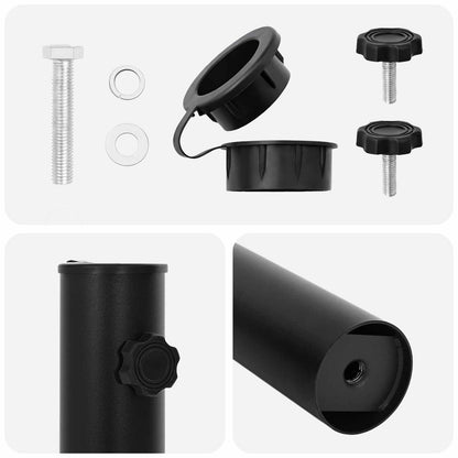 Parasol Base Tube 0.6 kg Black Iron for 40-50 mm Pole