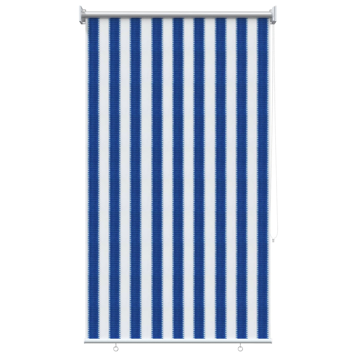 Outdoor Roller Blind 90% UV Block Blue and White Stripe HDPE