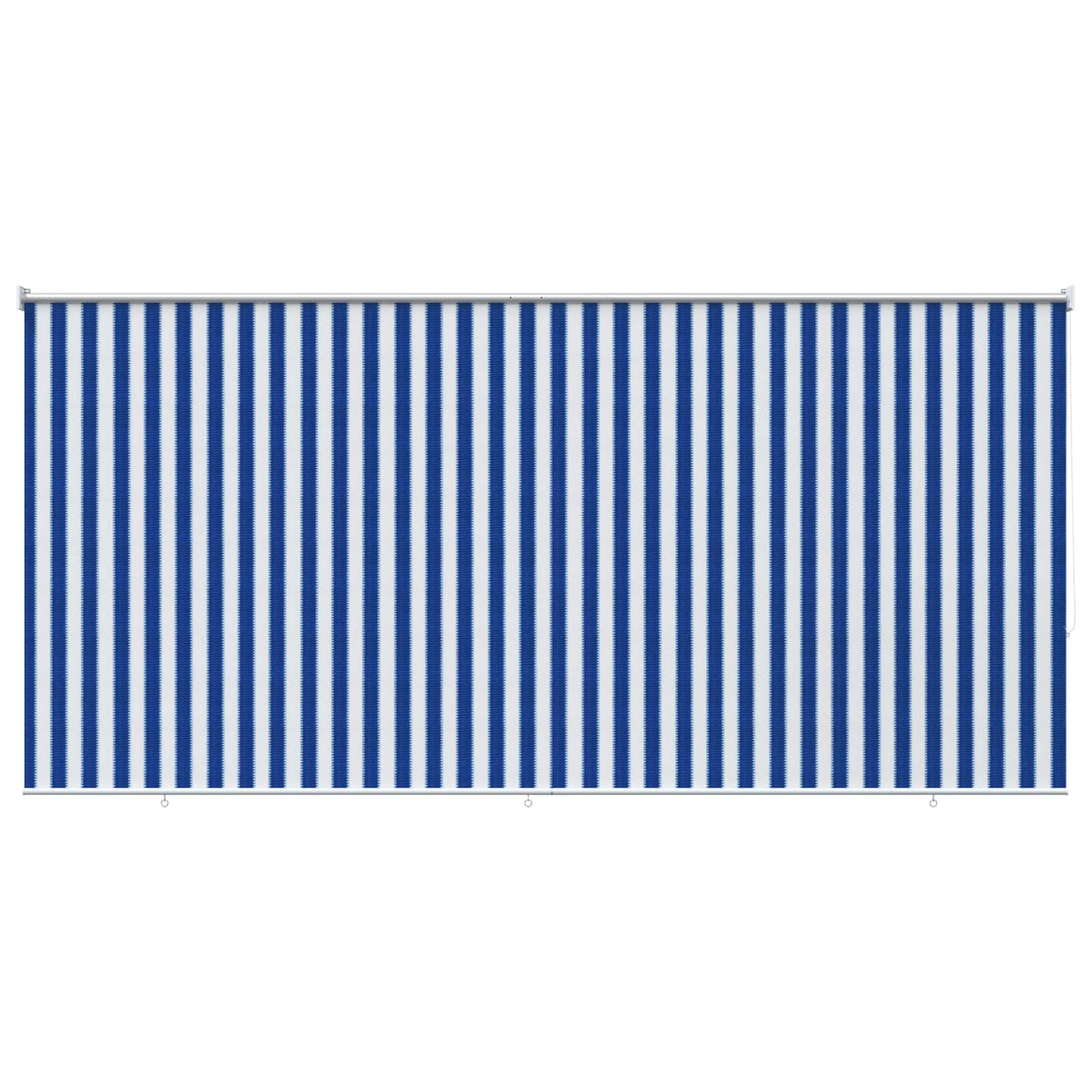 Outdoor Roller Blind 90% UV Block Blue and White Stripe HDPE
