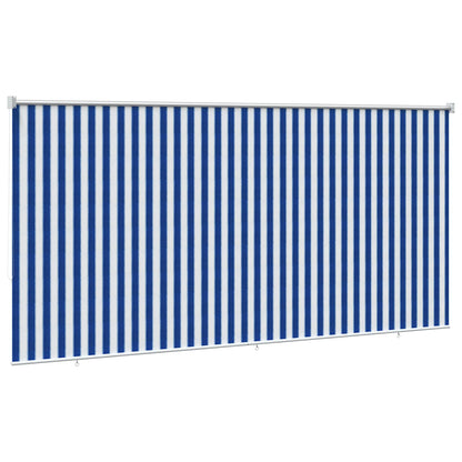 Outdoor Roller Blind 90% UV Block Blue and White Stripe HDPE