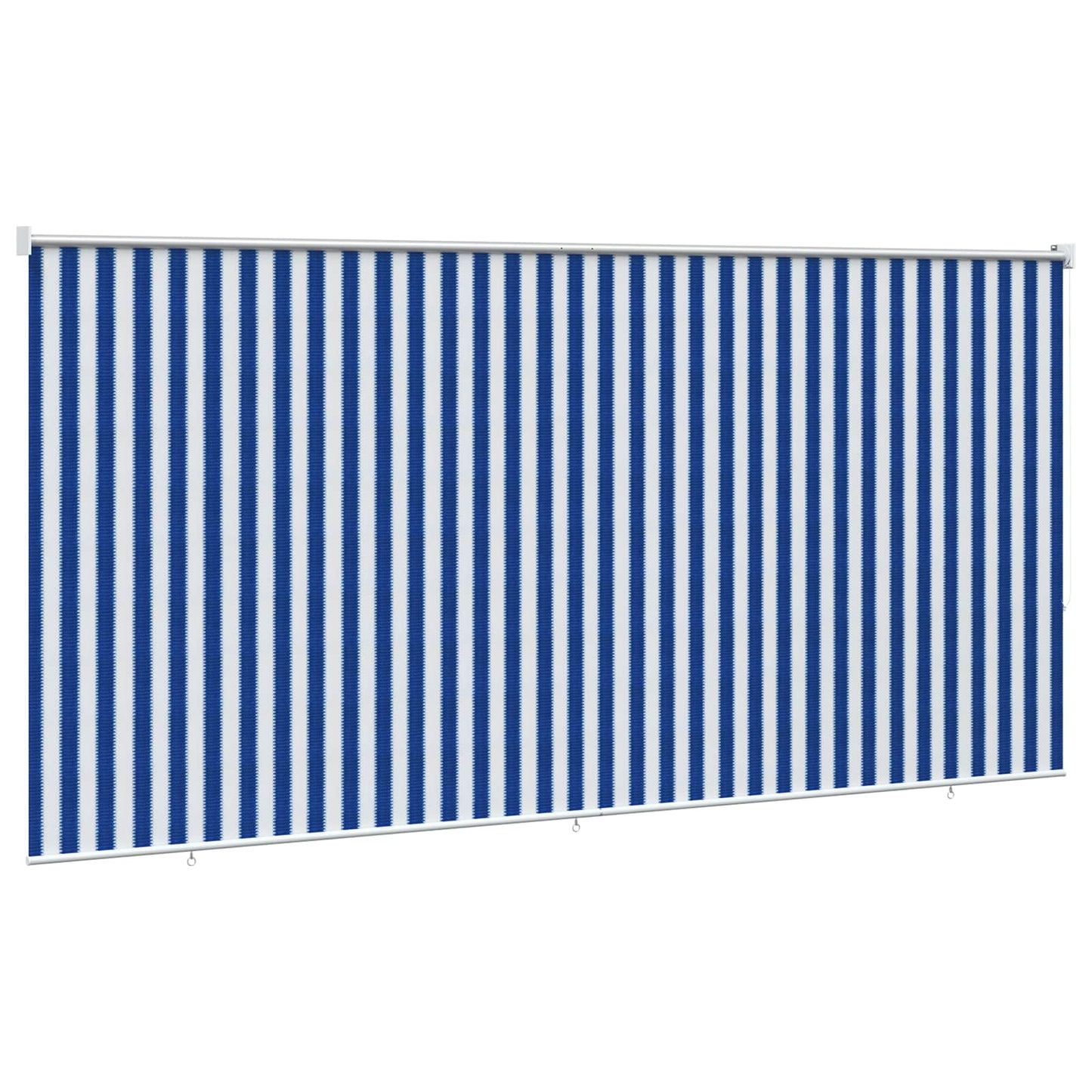 Outdoor Roller Blind 90% UV Block Blue and White Stripe HDPE