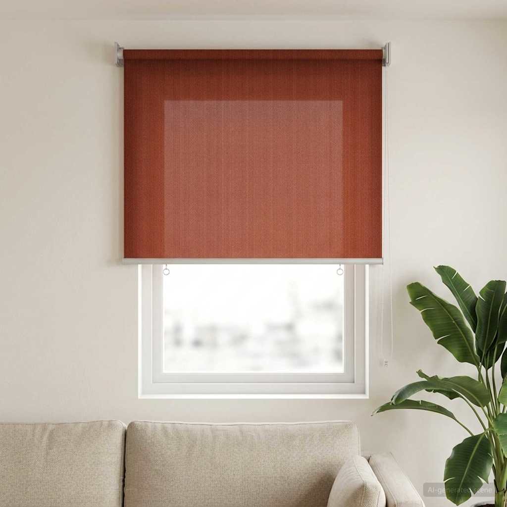 Outdoor Roller Blind 90% UV Block Terracota 80 x 140 cm HDPE