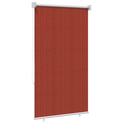 Outdoor Roller Blind 90% UV Block Terracota 80 x 140 cm HDPE