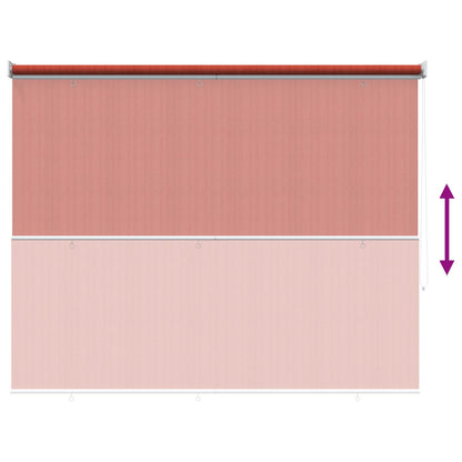 Outdoor Roller Blind 90% UV Block Terracota 140 x 140 cm HDPE