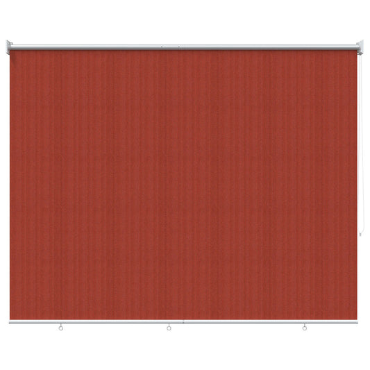 Outdoor Roller Blind 90% UV Block Terracota 160 x 140 cm HDPE