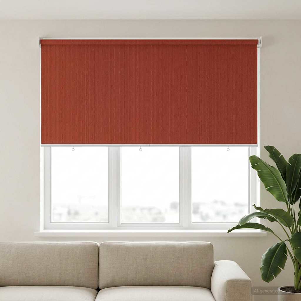 Outdoor Roller Blind 90% UV Block Terracota 180 x 140 cm HDPE