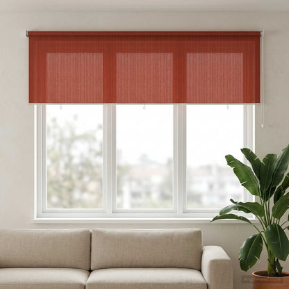 Outdoor Roller Blind 90% UV Block Terracota 300 x 140 cm HDPE