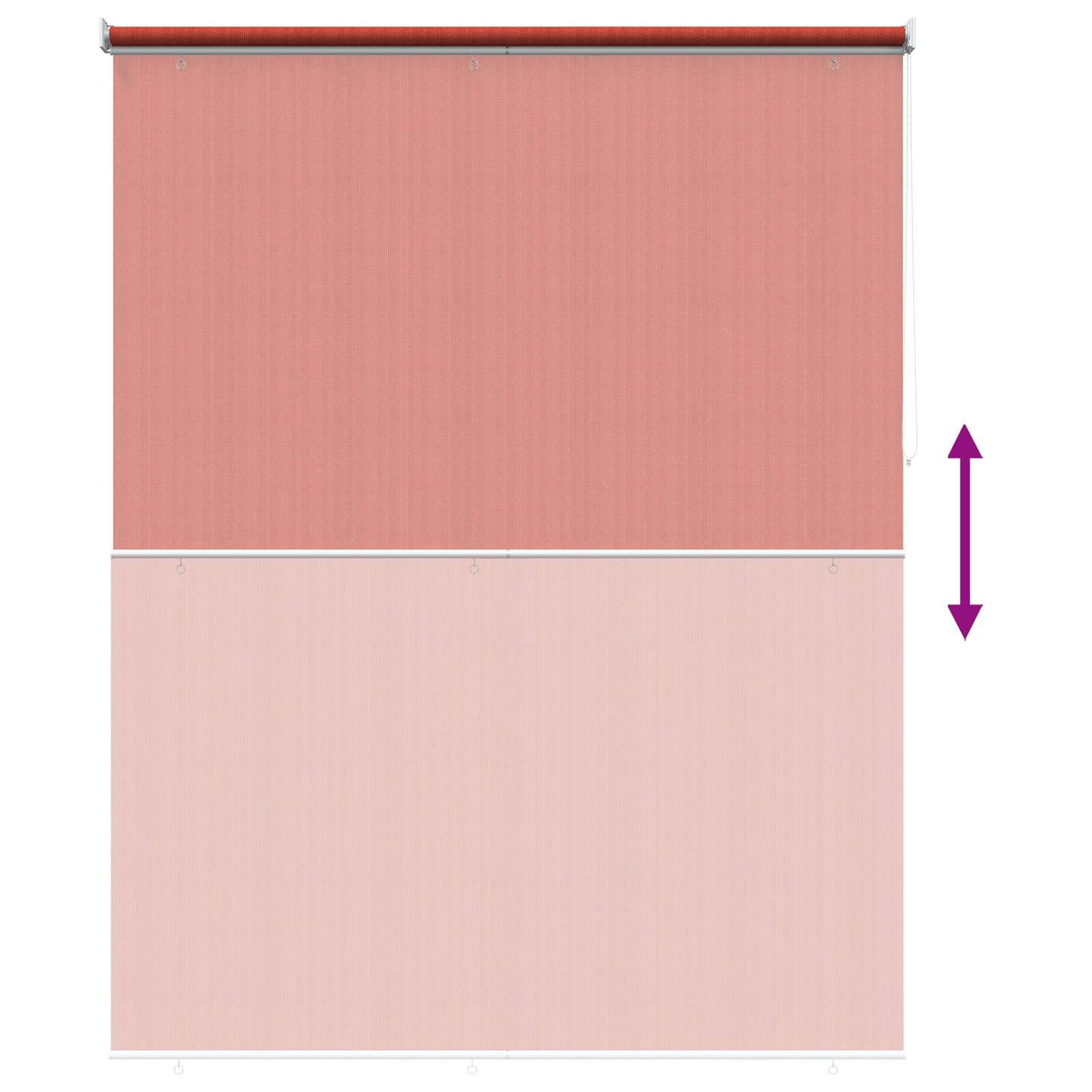 Outdoor Roller Blind 90% UV Block Terracota 180 x 230 cm HDPE