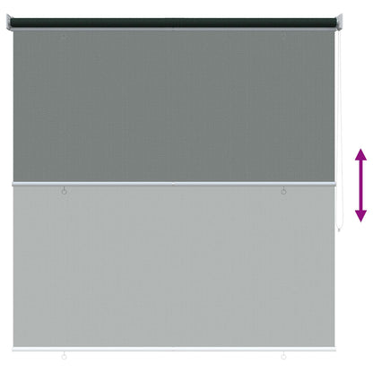 Outdoor Roller Blind 90% UV Block Dark Green 140 x 140 cm HDPE