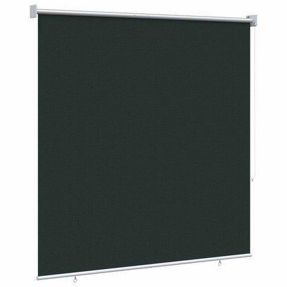 Outdoor Roller Blind 90% UV Block Dark Green 160 x 140 cm HDPE