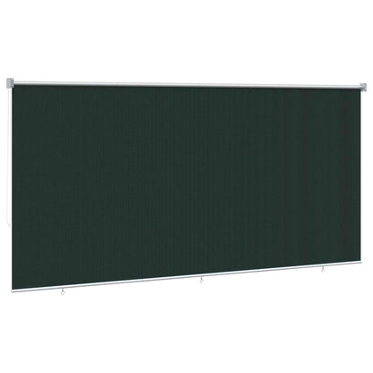 Outdoor Roller Blind 90% UV Block Dark Green 300 x 140 cm HDPE