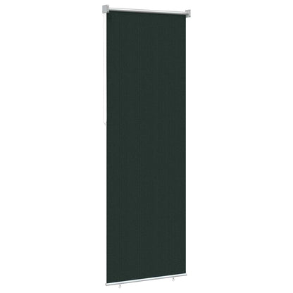Outdoor Roller Blind 90% UV Block Dark Green 80 x 230 cm HDPE