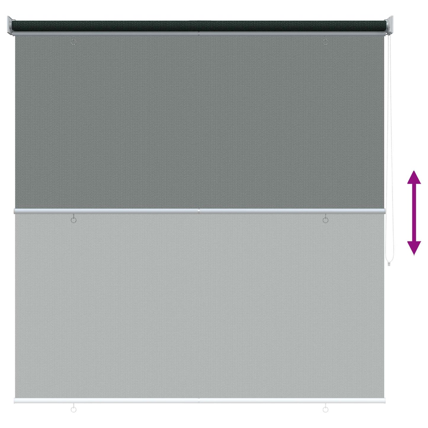 Outdoor Roller Blind 90% UV Block Dark Green 160 x 230 cm HDPE