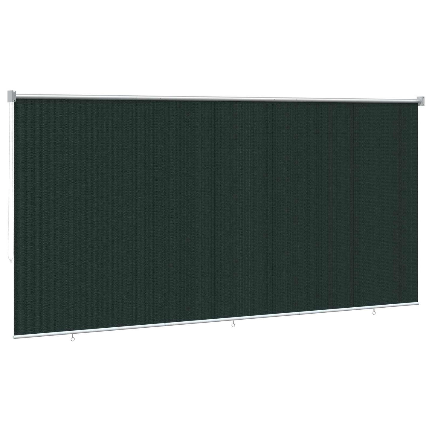 Outdoor Roller Blind 90% UV Block Dark Green 350 x 230 cm HDPE