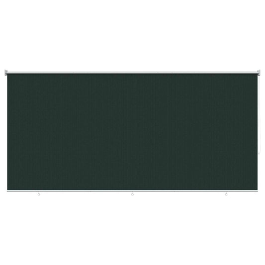 Outdoor Roller Blind 90% UV Block Dark Green 350 x 230 cm HDPE