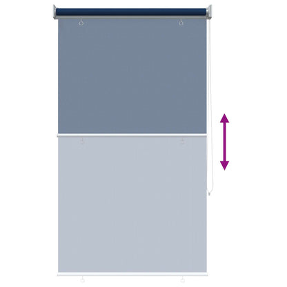 Outdoor Roller Blind 90% UV Block Blue 80 x 140 cm HDPE
