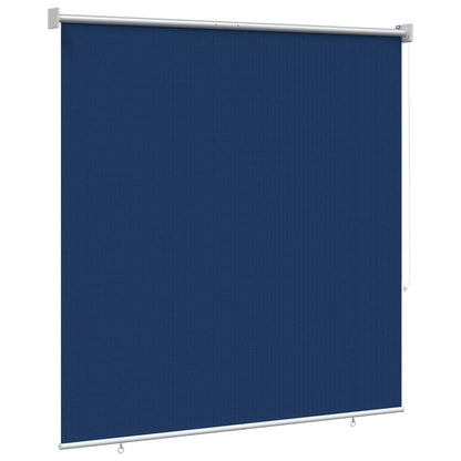 Outdoor Roller Blind 90% UV Block Blue 140 x 140 cm HDPE