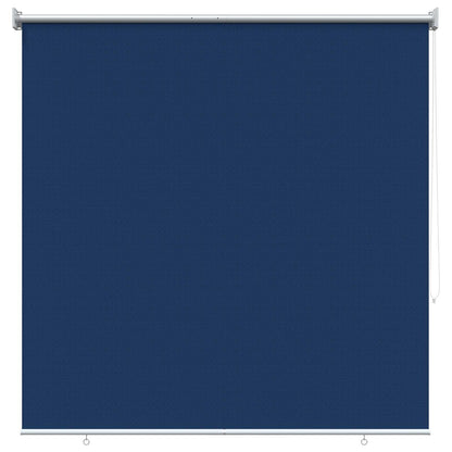 Outdoor Roller Blind 90% UV Block Blue 140 x 140 cm HDPE