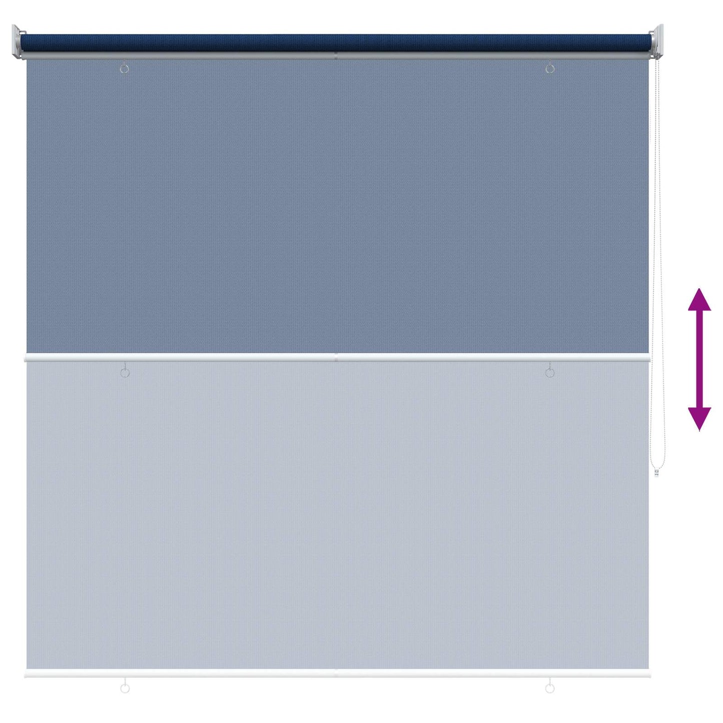 Outdoor Roller Blind 90% UV Block Blue 140 x 140 cm HDPE