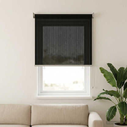 Outdoor Roller Blind 90% UV Block Black 80 x 140 cm HDPE