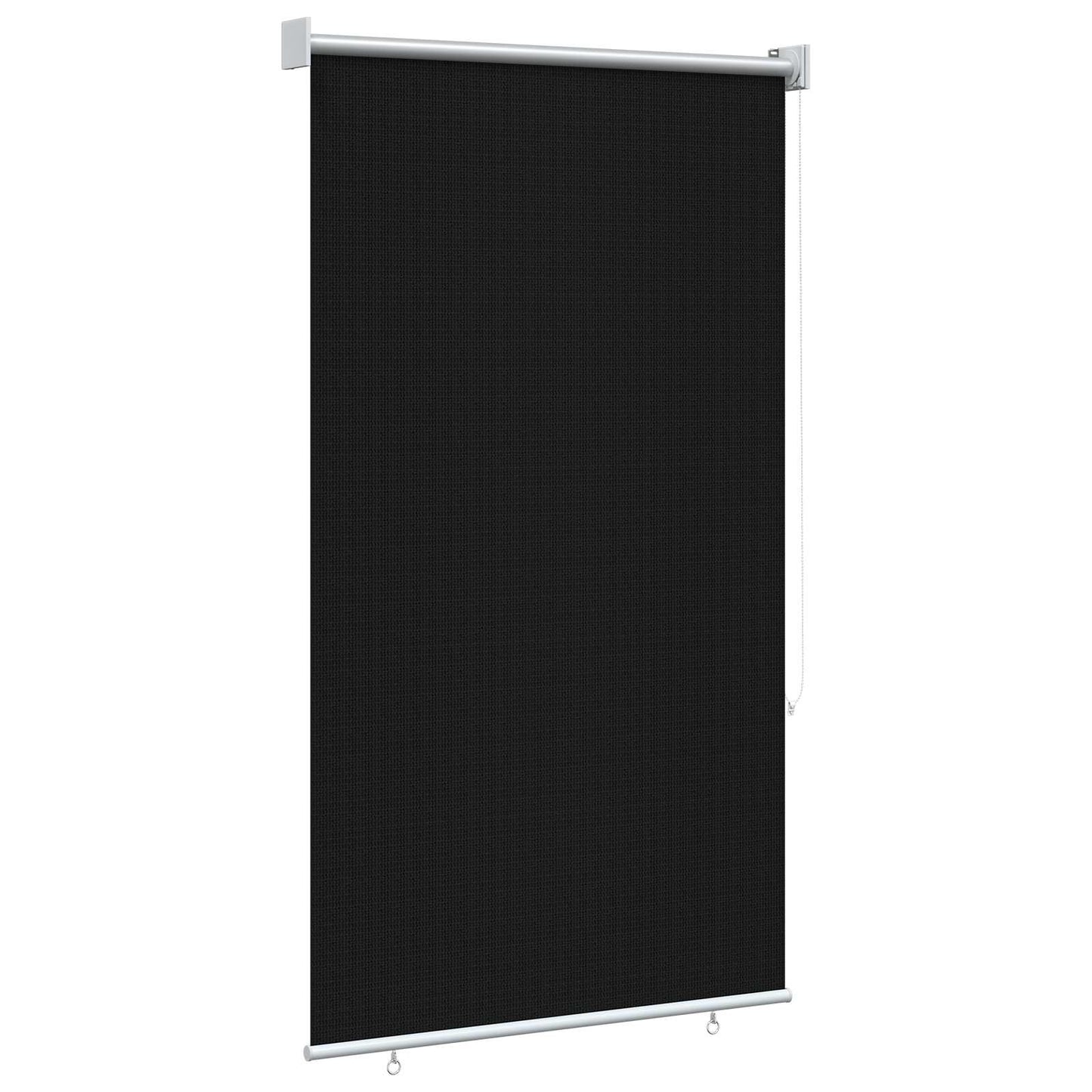 Outdoor Roller Blind 90% UV Block Black 80 x 140 cm HDPE