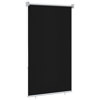 Outdoor Roller Blind 90% UV Block Black 80 x 140 cm HDPE