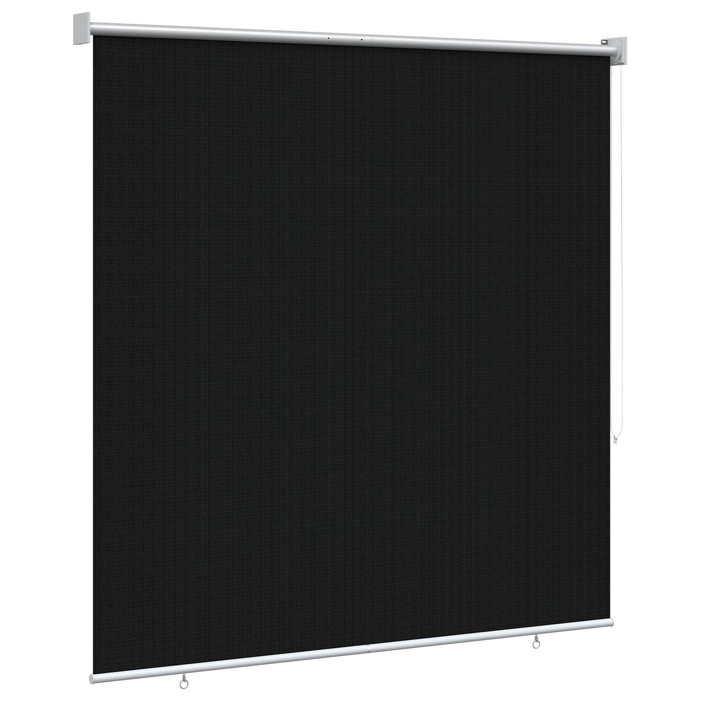 Outdoor Roller Blind 90% UV Block Black 140 x 140 cm HDPE