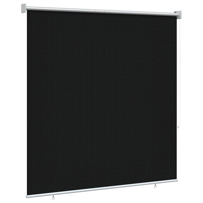 Outdoor Roller Blind 90% UV Block Black 140 x 140 cm HDPE