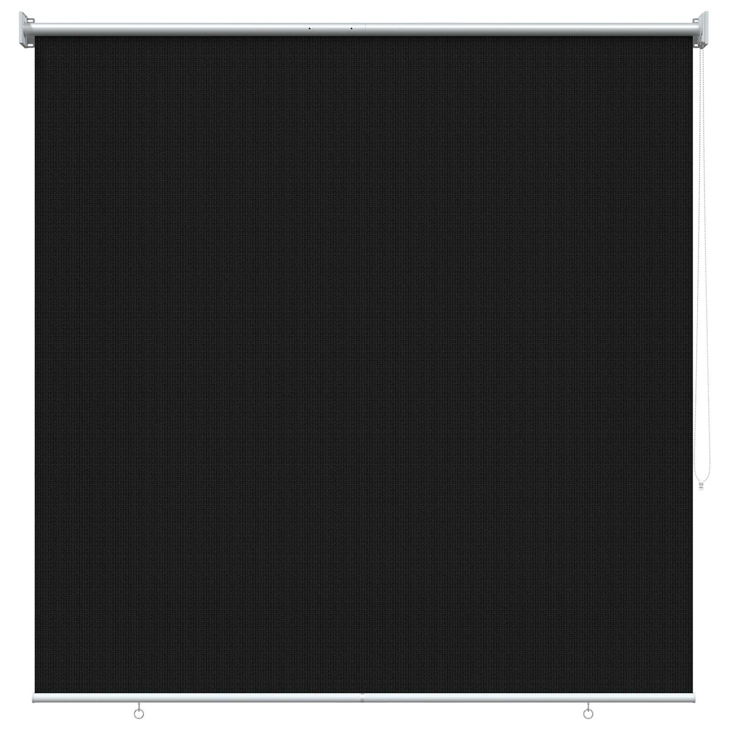 Outdoor Roller Blind 90% UV Block Black 140 x 140 cm HDPE