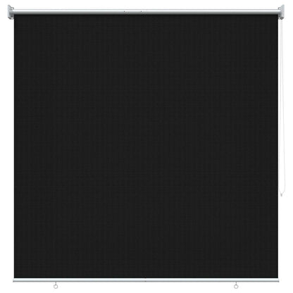 Outdoor Roller Blind 90% UV Block Black 140 x 140 cm HDPE