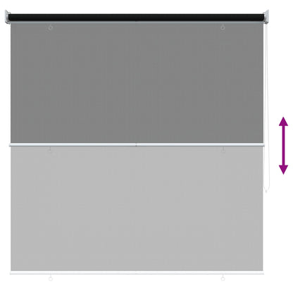 Outdoor Roller Blind 90% UV Block Black 140 x 140 cm HDPE