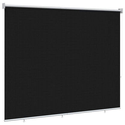Outdoor Roller Blind 90% UV Block Black 200 x 140 cm HDPE