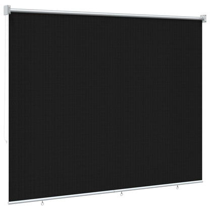 Outdoor Roller Blind 90% UV Block Black 200 x 140 cm HDPE