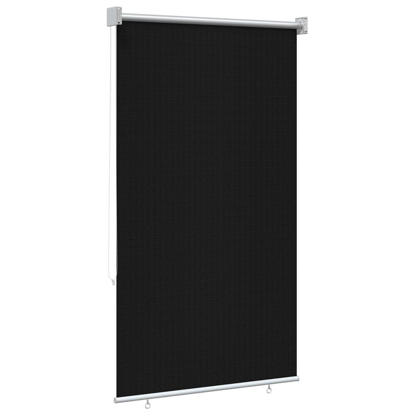 Outdoor Roller Blind 90% UV Block Black 80 x 230 cm HDPE