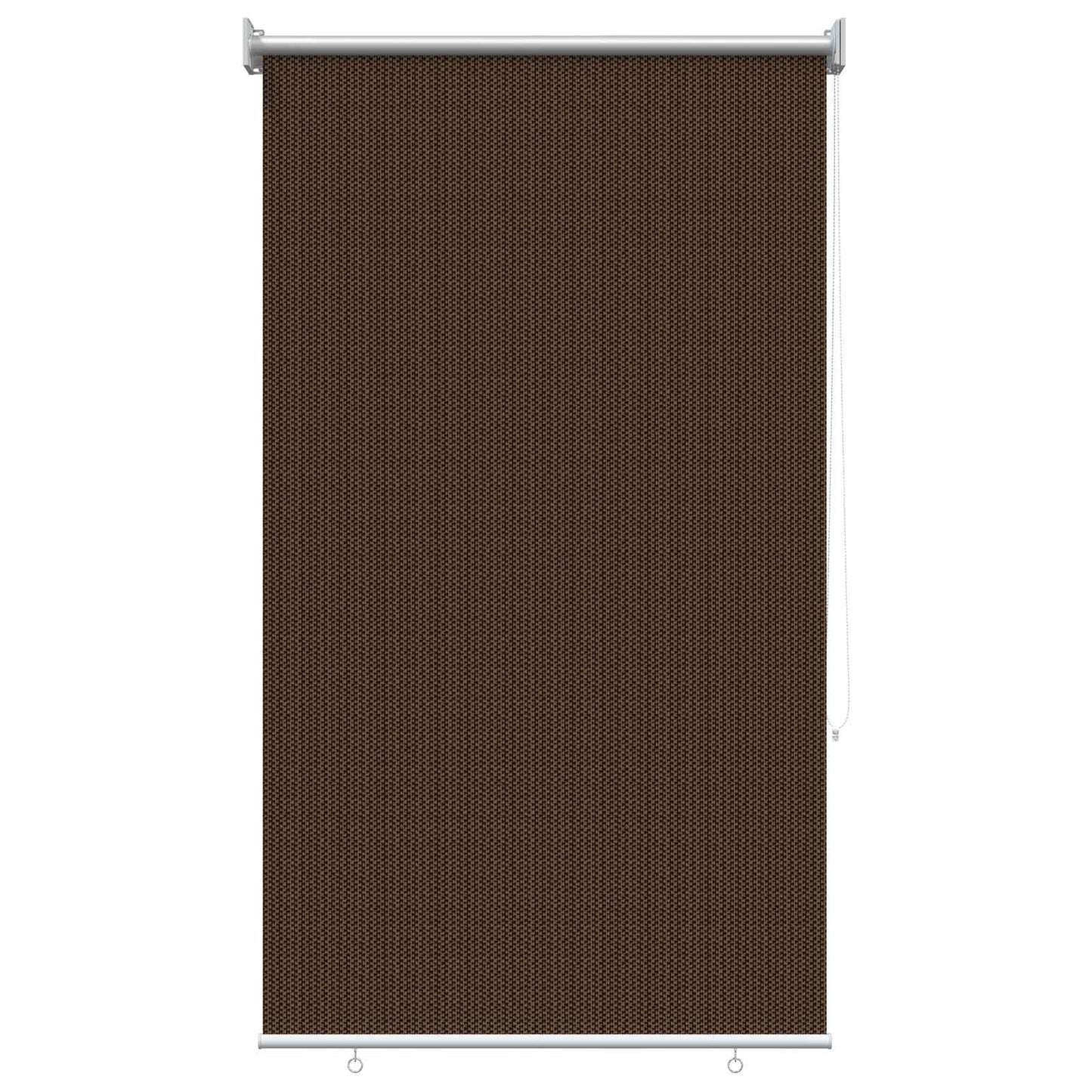 Outdoor Roller Blind 90% UV Block Brown 60 x 140 cm HDPE
