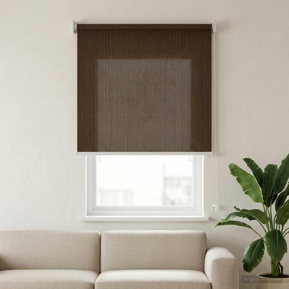Outdoor Roller Blind 90% UV Block Brown 80 x 140 cm HDPE