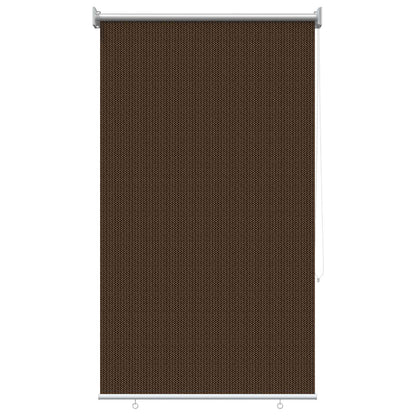 Outdoor Roller Blind 90% UV Block Brown 80 x 140 cm HDPE