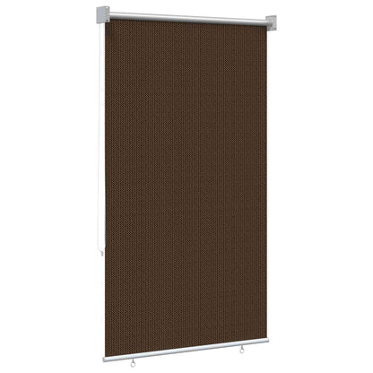 Outdoor Roller Blind 90% UV Block Brown 80 x 230 cm HDPE