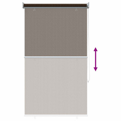 Outdoor Roller Blind 90% UV Block Brown 80 x 230 cm HDPE