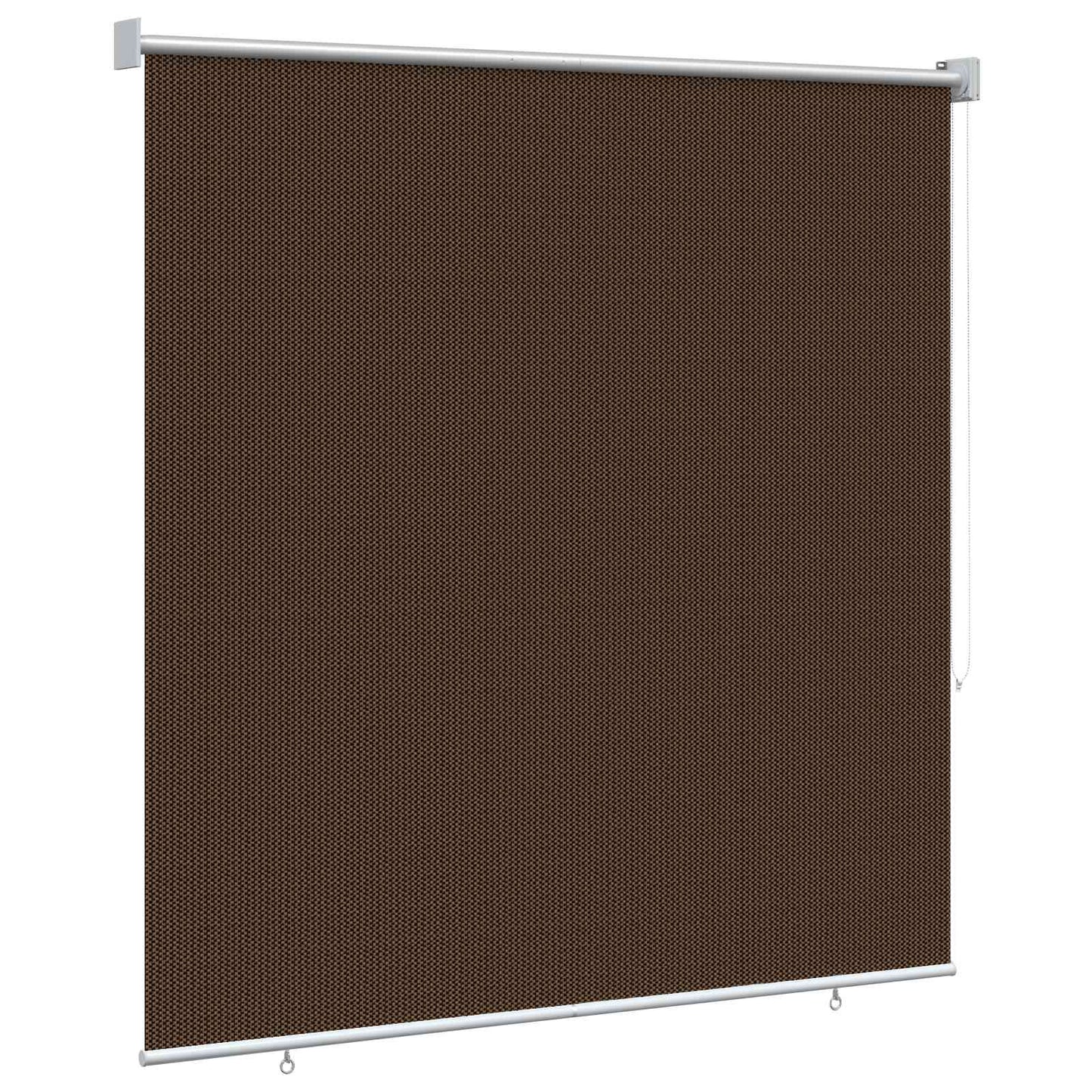Outdoor Roller Blind 90% UV Block Brown 120 x 230 cm HDPE