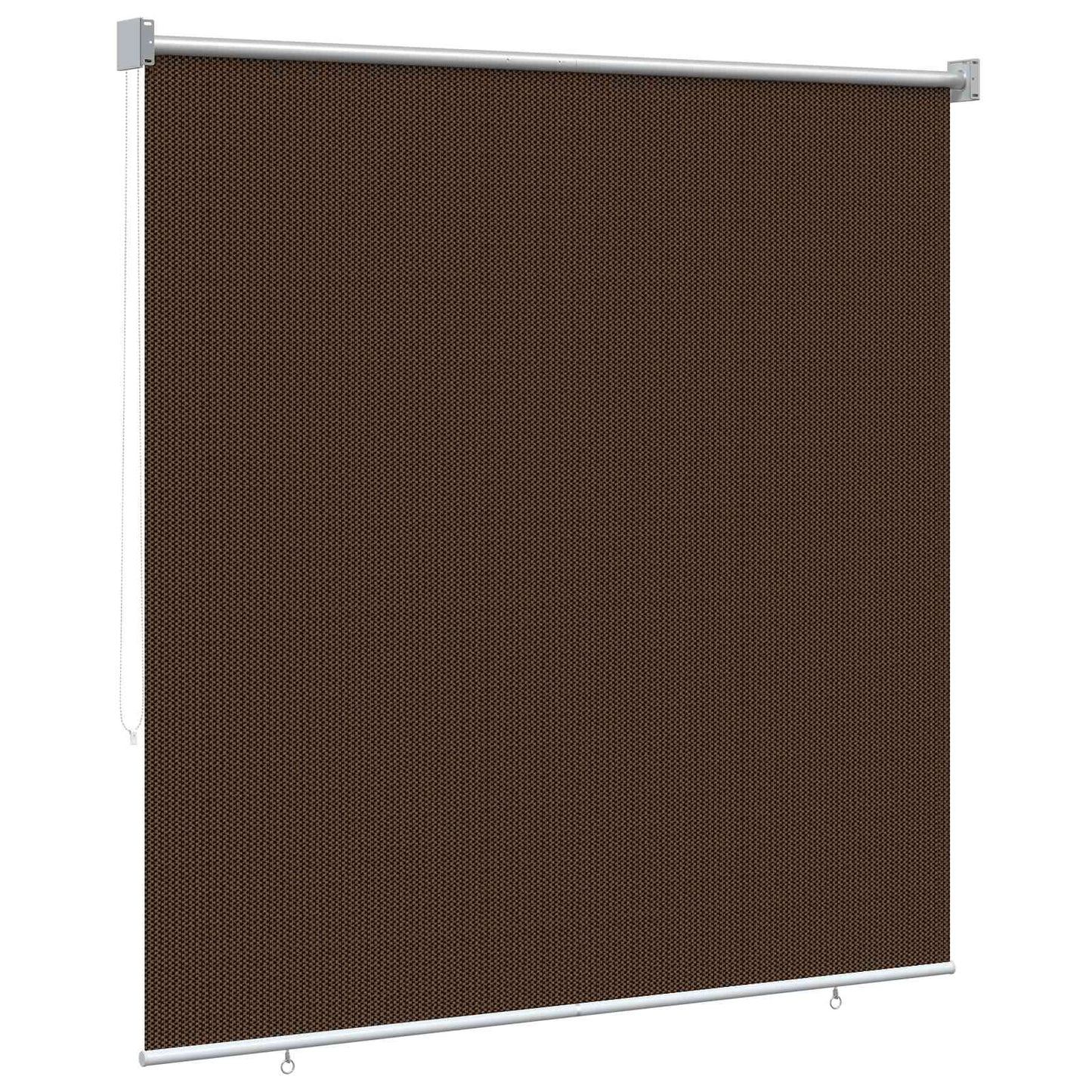 Outdoor Roller Blind 90% UV Block Brown 120 x 230 cm HDPE