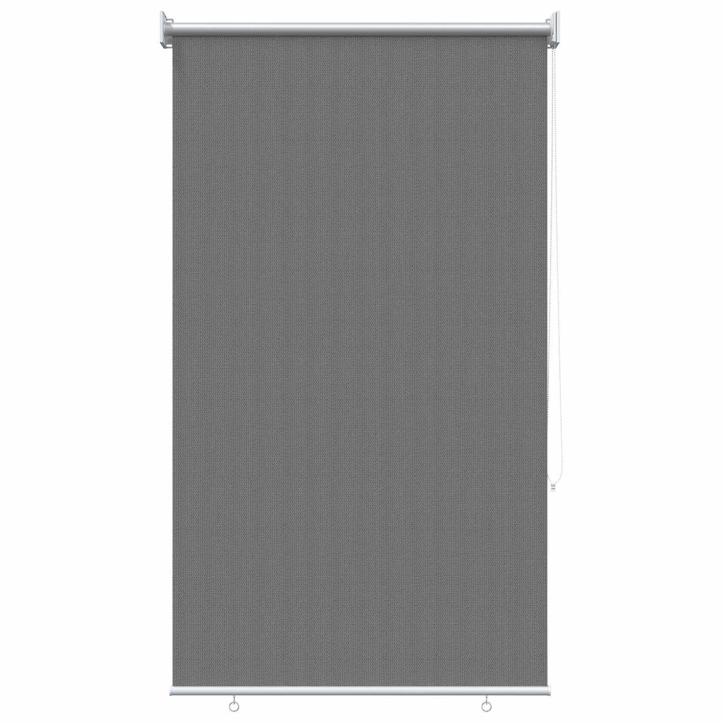 Outdoor Roller Blind 90% UV Block Light Grey 60 x 140 cm HDPE