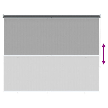 Outdoor Roller Blind 90% UV Block Light Grey 120 x 140 cm HDPE