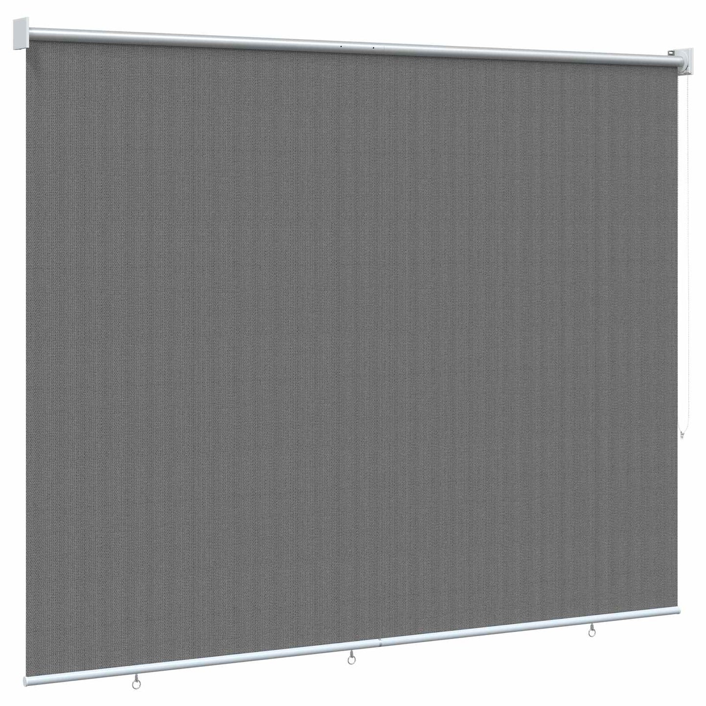 Outdoor Roller Blind 90% UV Block Light Grey 200 x 140 cm HDPE