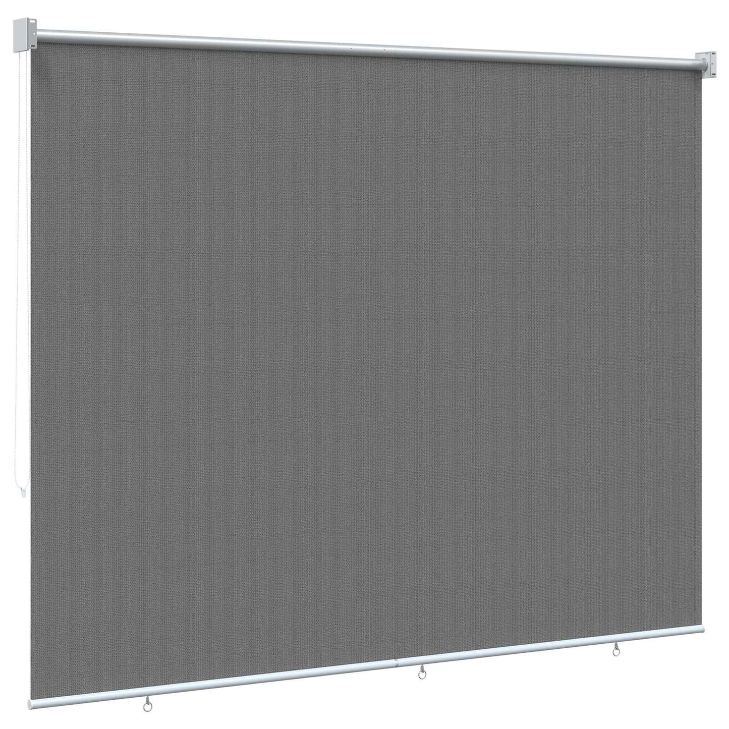 Outdoor Roller Blind 90% UV Block Light Grey 200 x 140 cm HDPE