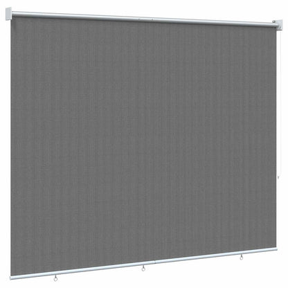 Outdoor Roller Blind 90% UV Block Light Grey 220 x 140 cm HDPE