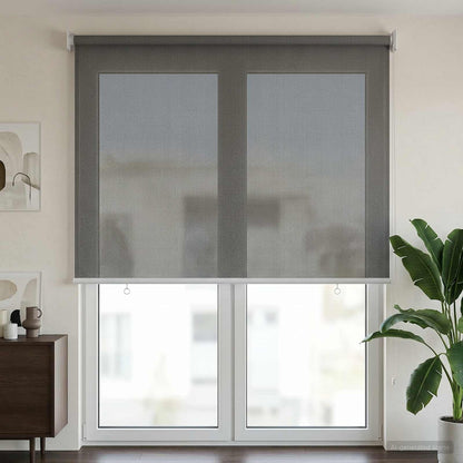 Outdoor Roller Blind 90% UV Block Light Grey 80 x 230 cm HDPE